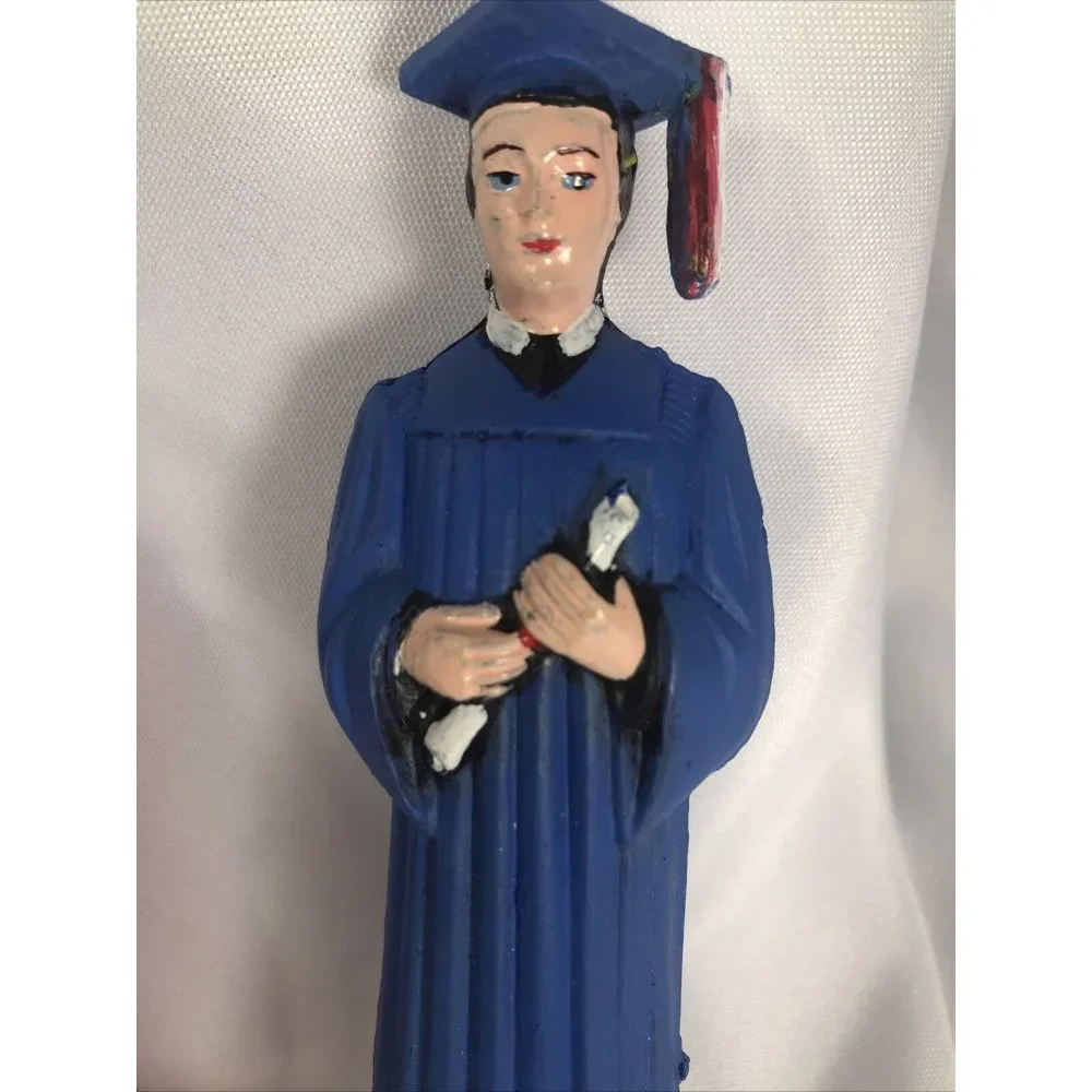 Vintage Graduation Cake Cupcake Toppers Highschool College Students Boy And Girl